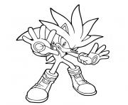 Coloriage sonic the hedgehog reaching dessin