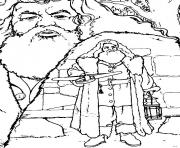 Rubeus Hagrid dessin à colorier
