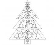 Coloriage sapin de noel 49 dessin