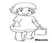 Coloriage ponyo dessin dessin