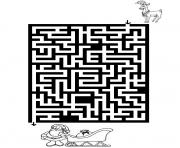 Coloriage labyrinthe jeux 17 dessin