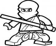 Coloriage combat de ninjas lego dessin