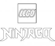logo ninjago dessin à colorier