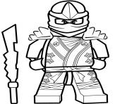 ninjago se prepare pour combat dessin à colorier