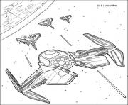 Coloriage star wars la bataille de sabre dessin