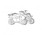 quad et moto dessin à colorier