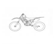 moto trial dessin à colorier