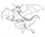 dragon de shrek dessin à colorier