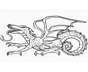 Coloriage dragon de komodo dessin