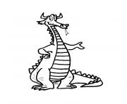 dragon dessin à colorier