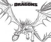 dragon film dessin à colorier