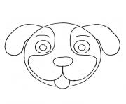 Coloriage garcon barque petit chien dessin