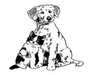 Coloriage chiot berger allemand dessin