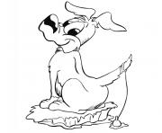 Coloriage chien chiot gratuit dessin