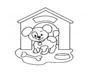 Coloriage dessin chien doberman assis dessin