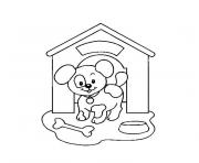 Coloriage chiot berger allemand dessin