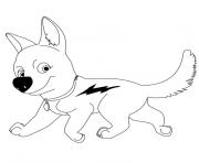 Coloriage chien loup dessin