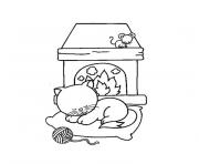 Coloriage des chats et chatons de toutes tailles dessin