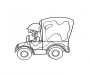 Coloriage forklift camion dessin