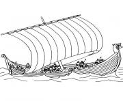 Coloriage bateau de peche dessin