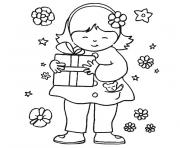 Coloriage fille 8 ans fee des neiges dessin