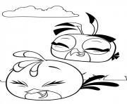 angry birds stella et dahlia dessin à colorier