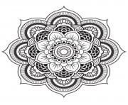 mandala fleur dessin à colorier