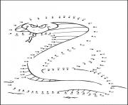 point a relier maternelle serpent dessin à colorier