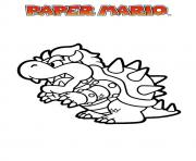 Coloriage super mario spiny spine shelled dessin