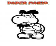 mario paper millenaire 12 dessin à colorier