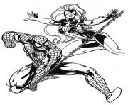 spiderman 85 dessin à colorier