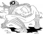 Coloriage Spiderman in Comic Book Amazing Fantasy dessin