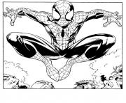 Coloriage spider man homecoming dessin