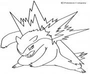 pokemon x ex 37 dessin à colorier
