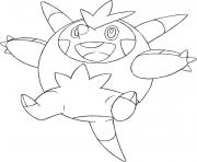 Coloriage pokemon dimoret dessin