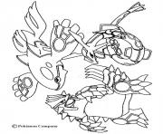 Coloriage pokemon de groudon dessin