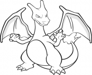 Coloriage pokemon mega dracaufeu x ex