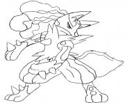 Coloriage pokemon 136 Flareon dessin