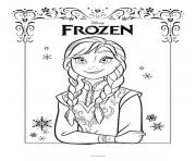 Coloriage elsa disney frozen dessin