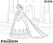 Coloriage reine des neiges princesse anna elsa dessin dessin