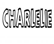 Coloriage Charlelie