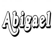 Coloriage Abigael