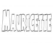 Coloriage Mauricette