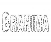 Brahima dessin à colorier
