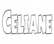 Celiane dessin à colorier