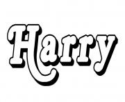 Harry dessin à colorier