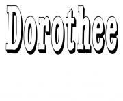 Coloriage Dorothee