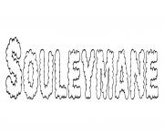 Coloriage Souleymane