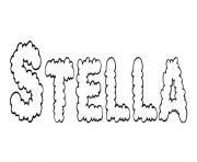 Stella dessin à colorier