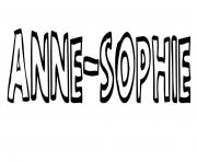 Coloriage Anne sophie